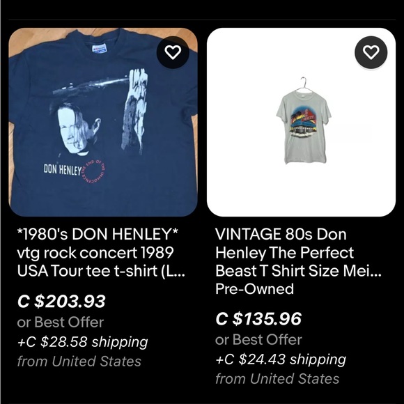 Vintage Don Henley T-Shirt / 1989 / The End Of The Innocence / Tour - Picture 10 of 10